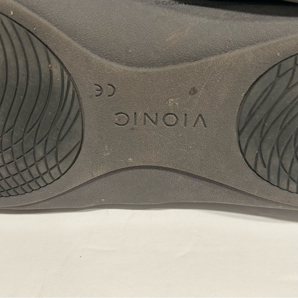 VIONIC MENS MAXWELL DARK GREY HERRINGBONE SLIPPER CANVAS, ORTHOTIC, COMFORT, 13 - Picture 13 of 13